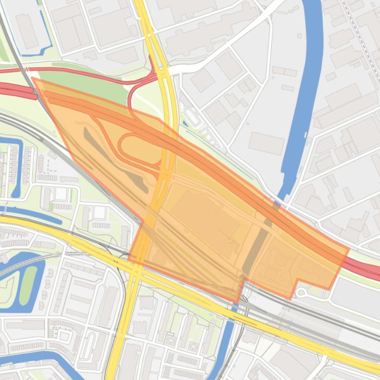 Kaart van de Parallelbuurt.