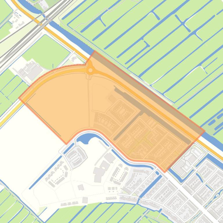 Kaart van de Pioniersbuurt.