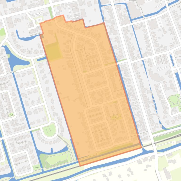 Kaart van de buurt Plan West.