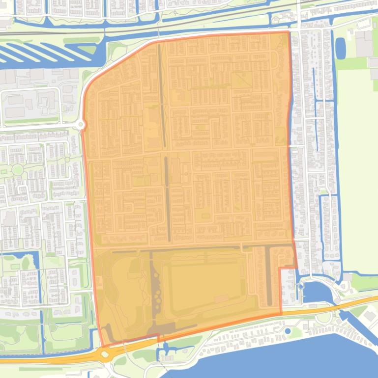 Kaart van de buurt Plan Zuid.