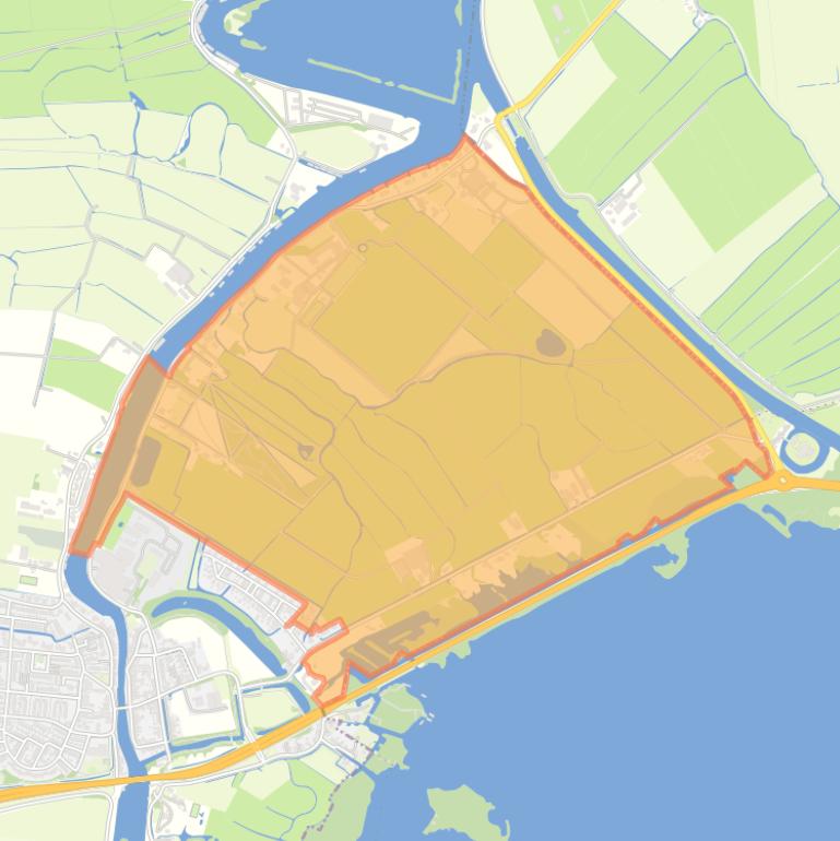 Kaart van de buurt Polder Dorssewaard.