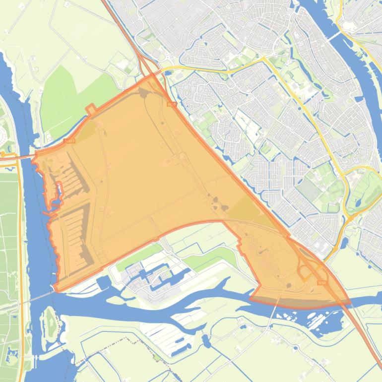 Kaart van de buurt Polder Dronthen.