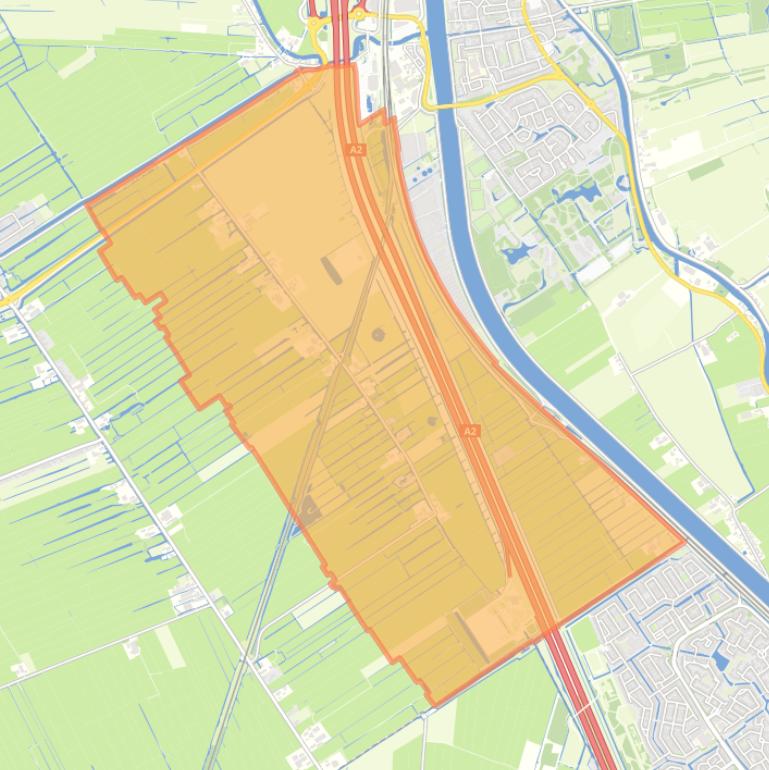 Kaart van de buurt Polder Kortrijk.