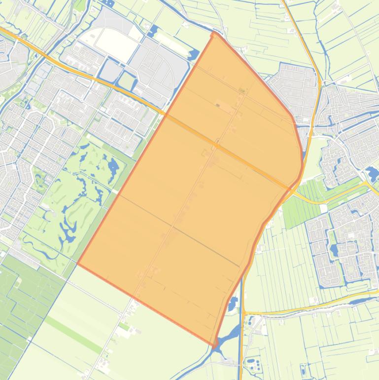 Kaart van de buurt Purmerpolder.