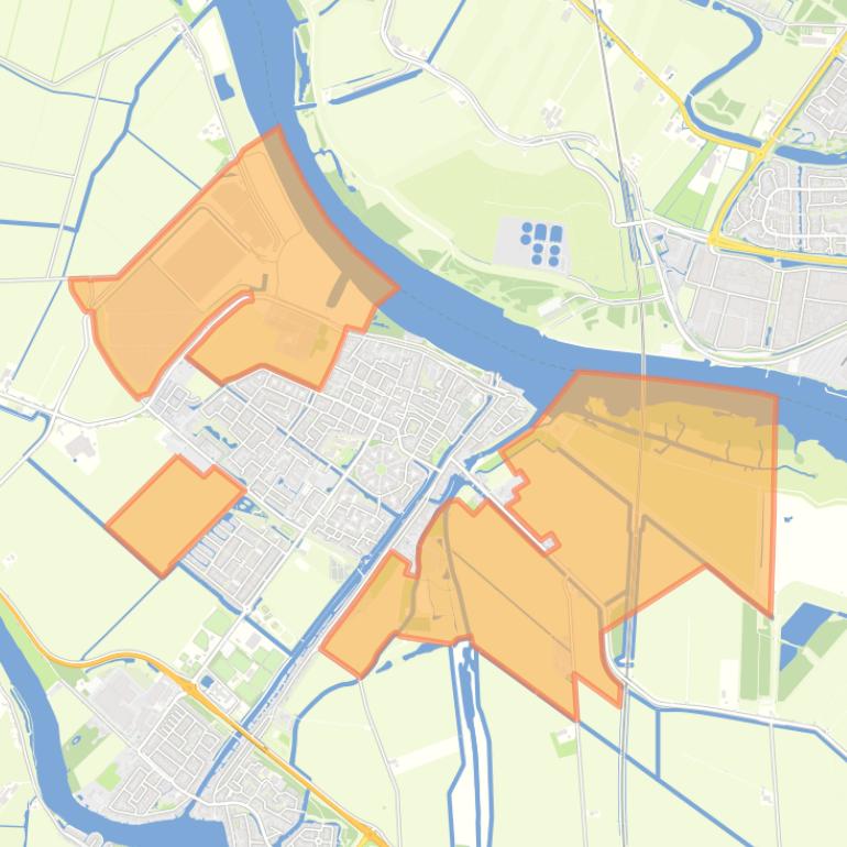 Kaart van de buurt Puttershoek Buitengebied.