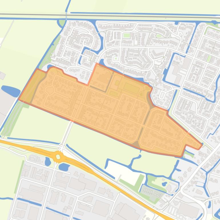 Kaart van de buurt Reigerlaan Obdam en omgeving.