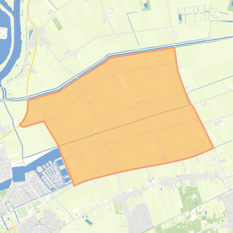 Kaart van de buurt Rosmalense Polder.