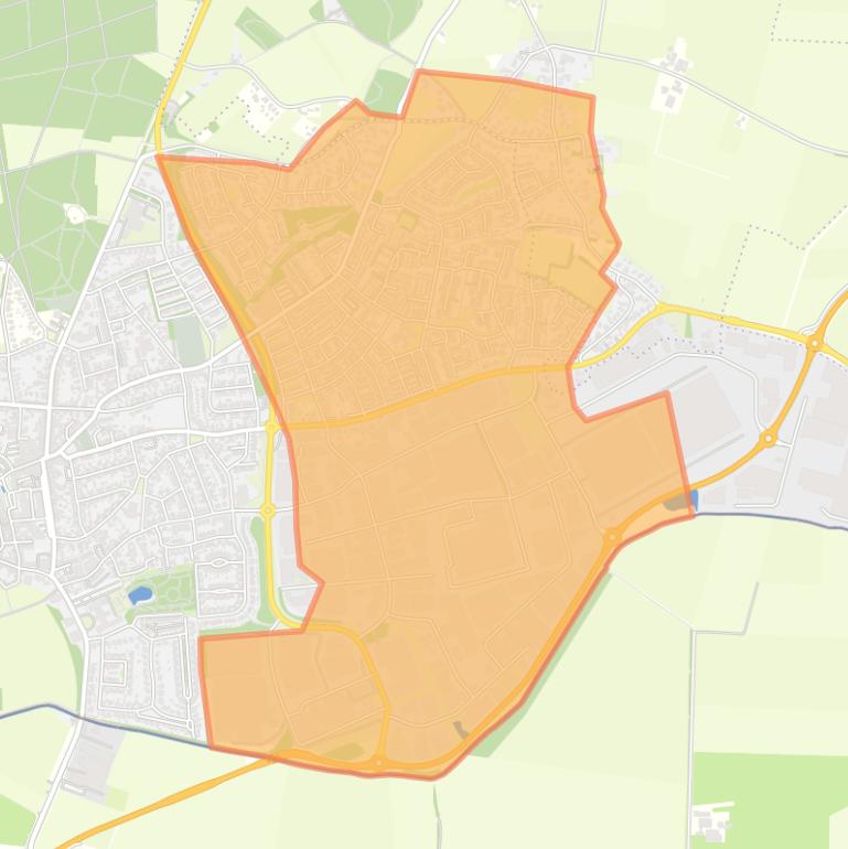 Kaart van de buurt ’s-Heerenberg oostelijke uitbreiding.