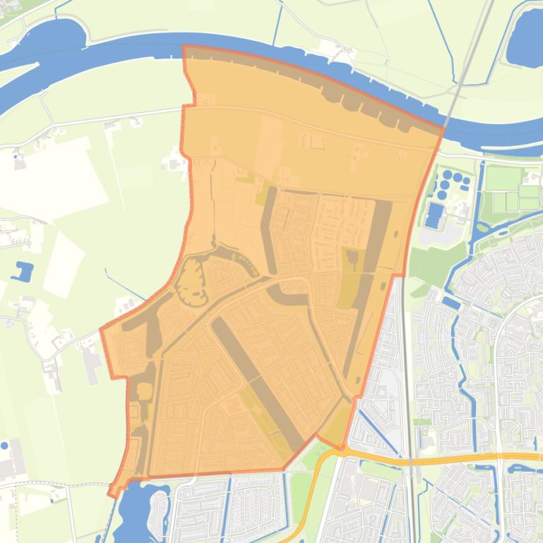 Kaart van de buurt Schuytgraaf-Noord.