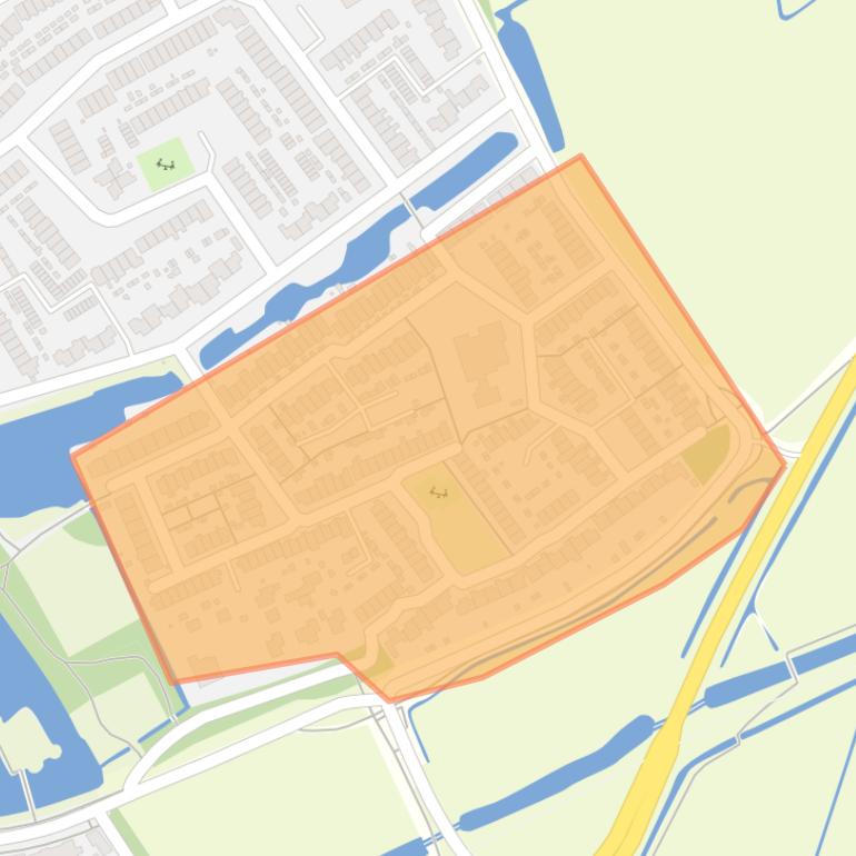 Kaart van de buurt Slotplan.