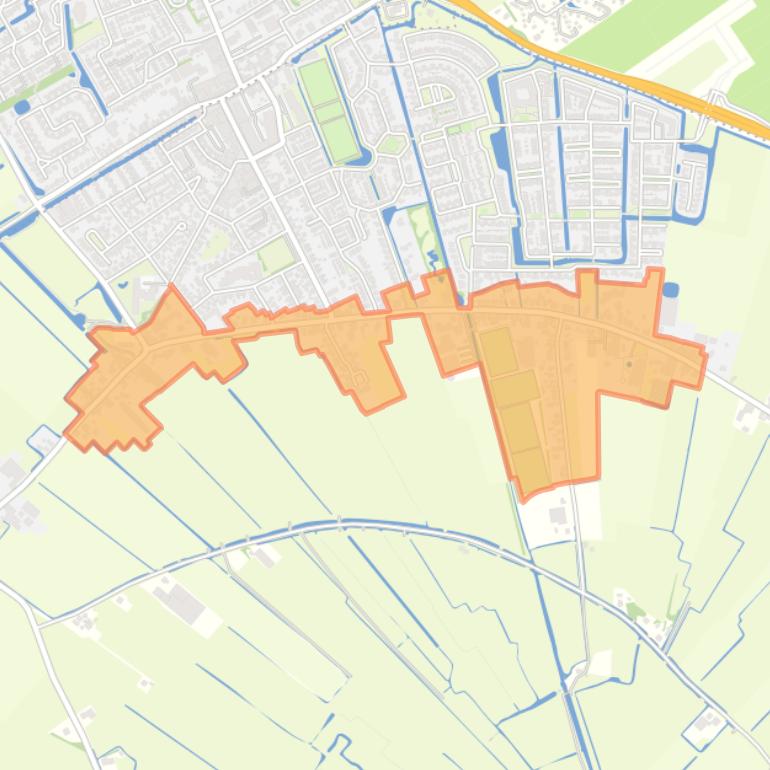 Kaart van de buurt Spanbroekerweg Kern.