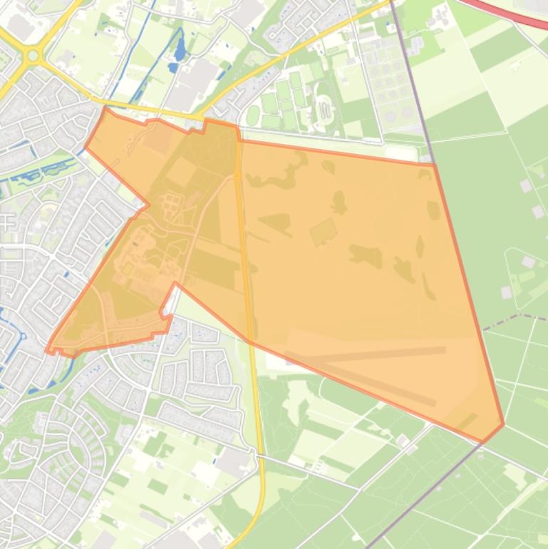 Kaart van de buurt Stalberg-Noord.