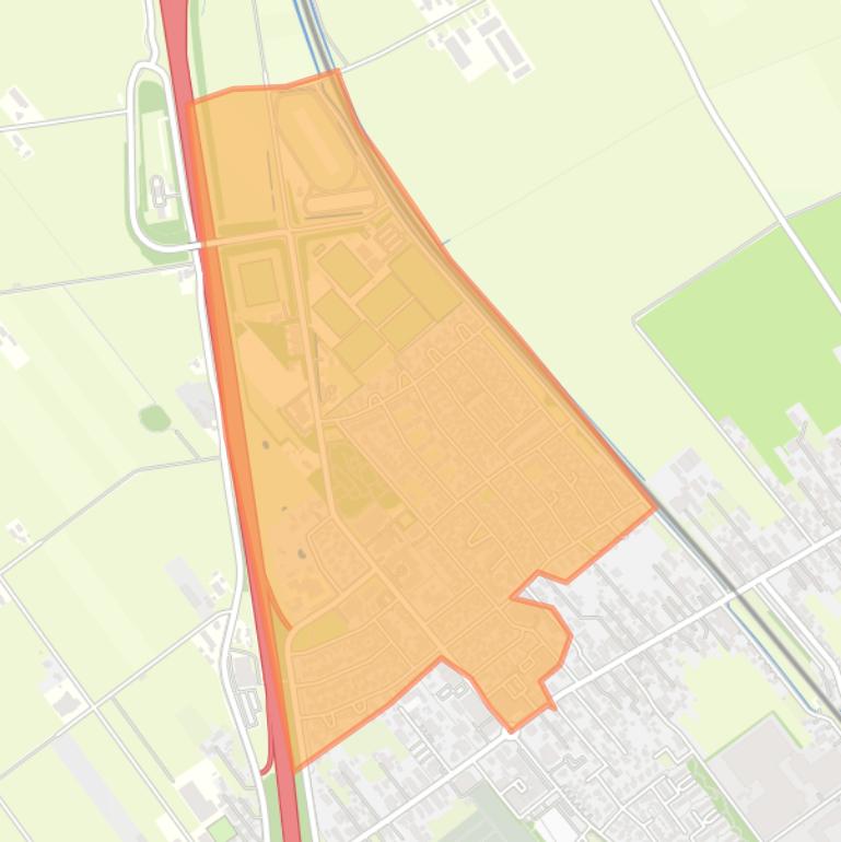 Kaart van de buurt Staphorst-Noord.