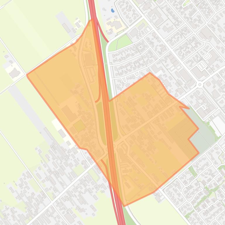 Kaart van de buurt Staphorst plan-West.