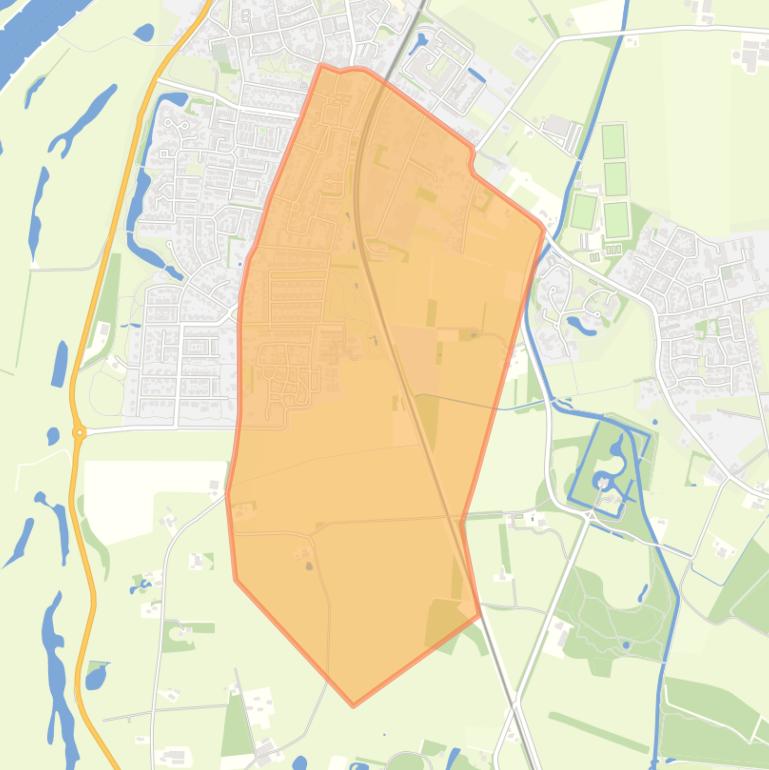 Kaart van de buurt Stationswijk en Industrieweg.