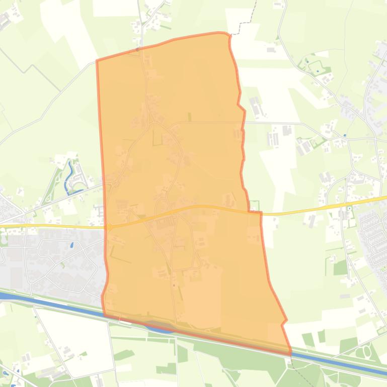 Kaart van de buurt Straten met Moleneind.