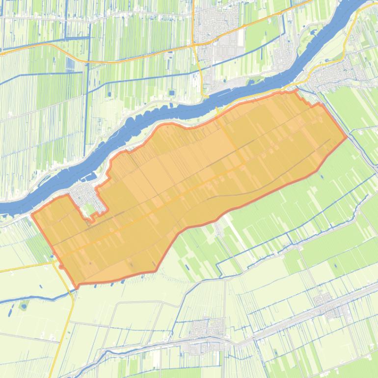 Kaart van de buurt Streefkerk-Buitengebied.