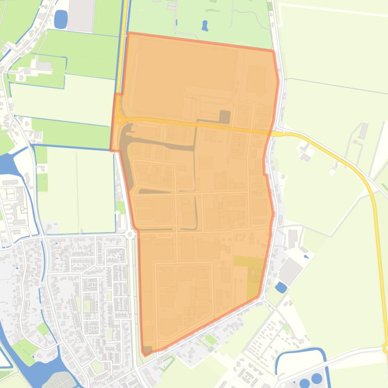 Kaart van de buurt Strijen Bedrijventerrein Bonaventura.