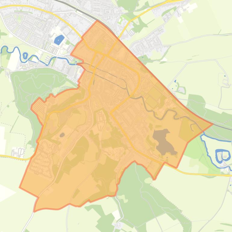 Kaart van de buurt Valkenburg.