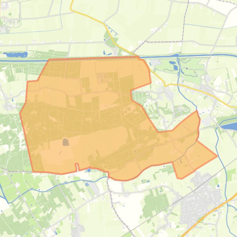 Kaart van de buurt Verspr huizen Helvoirtse Heide.