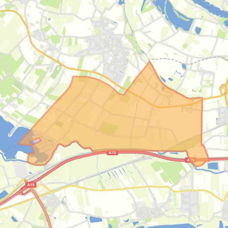 Kaart van de buurt Verspreide huizen Aalst Leutes polder Aalst.