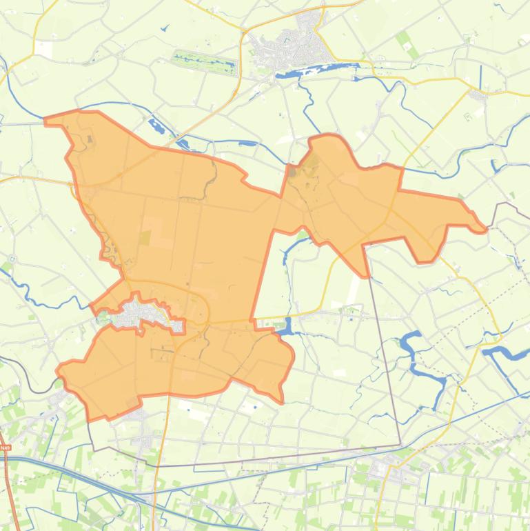 Kaart van de buurt Verspreide huizen Aardenburg.