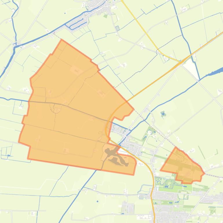 Kaart van de buurt Verspreide huizen Aldtsjerk.