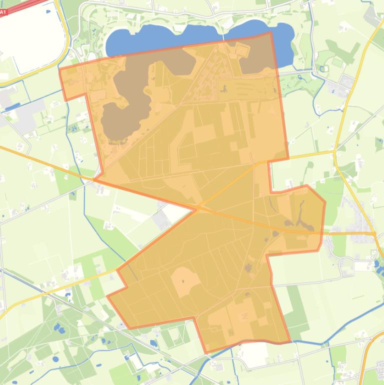 Kaart van de buurt Verspreide huizen Appensche Veld.