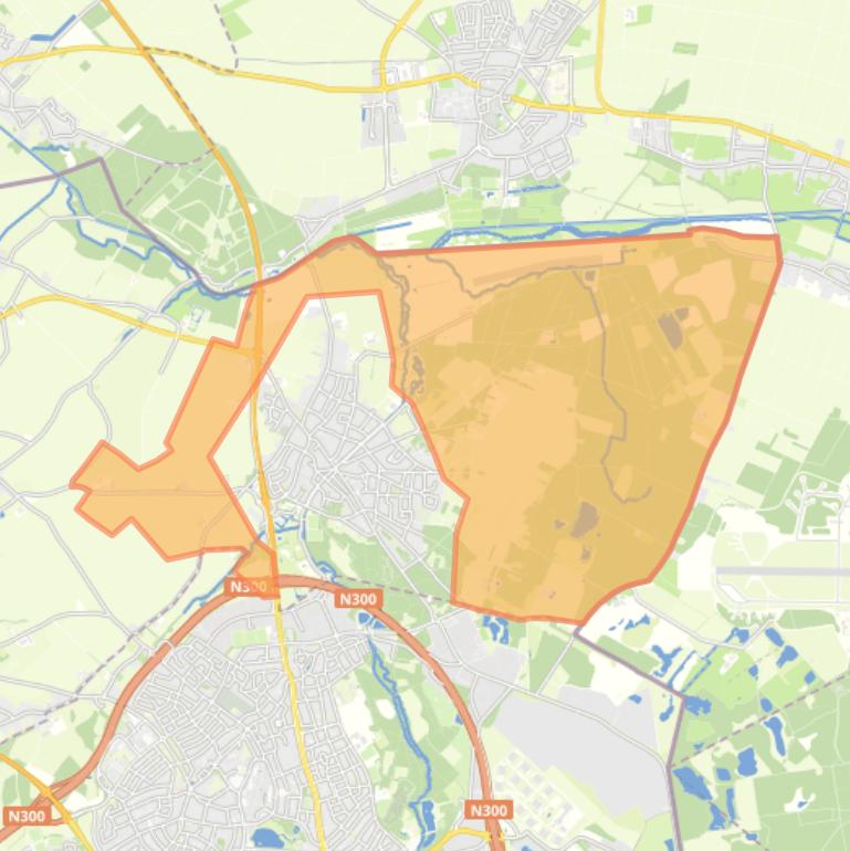 Kaart van de buurt Verspreide huizen.