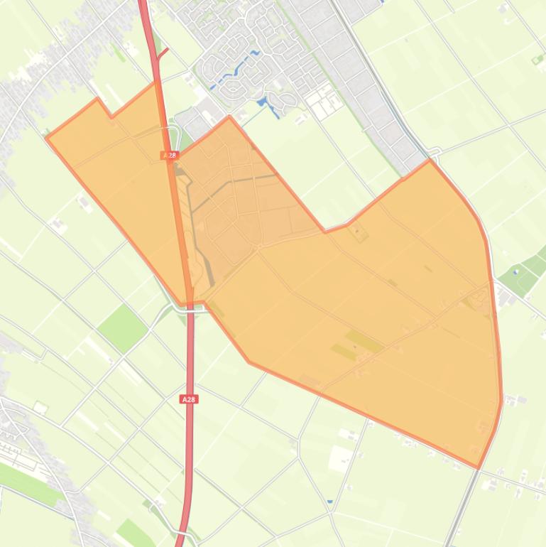 Kaart van de buurt Verspreide huizen Berger Achthoven en omgeving.