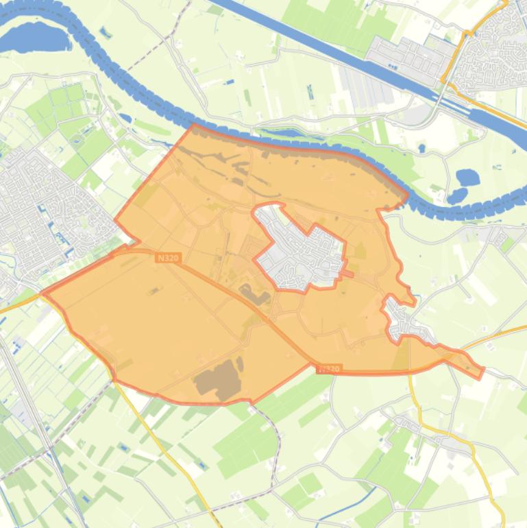 Kaart van de buurt Verspreide huizen Beusichem en Zoelmond.