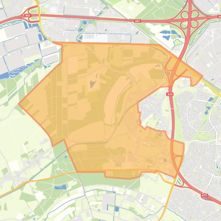 Kaart van de buurt Verspreide huizen Boekend.