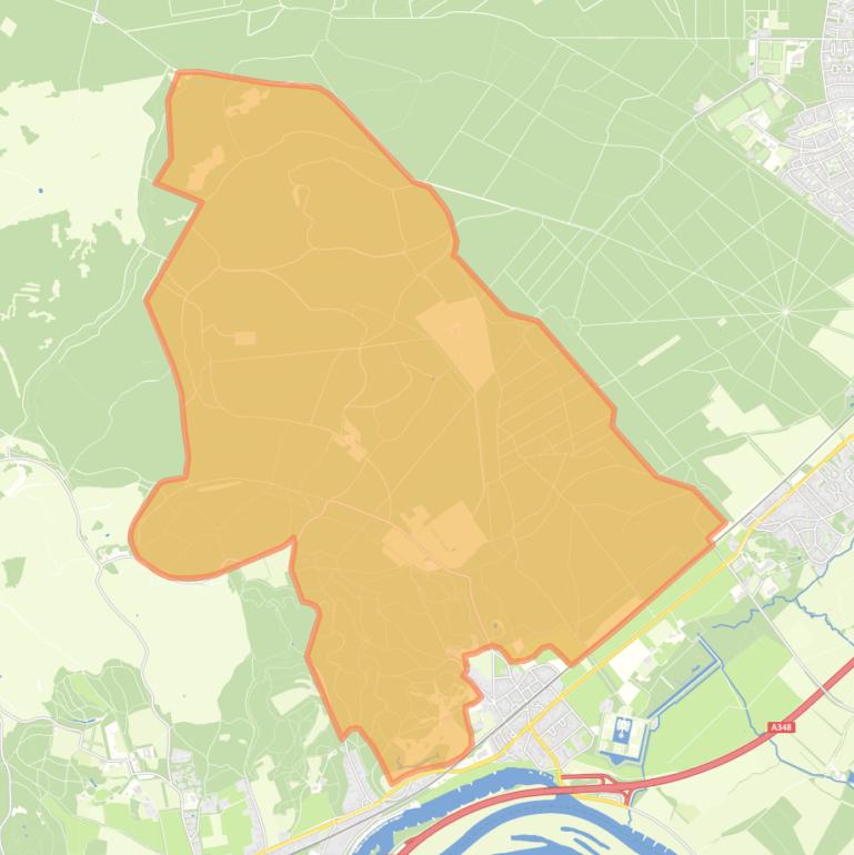 Kaart van de buurt Verspreide huizen bosgebied De Steeg.