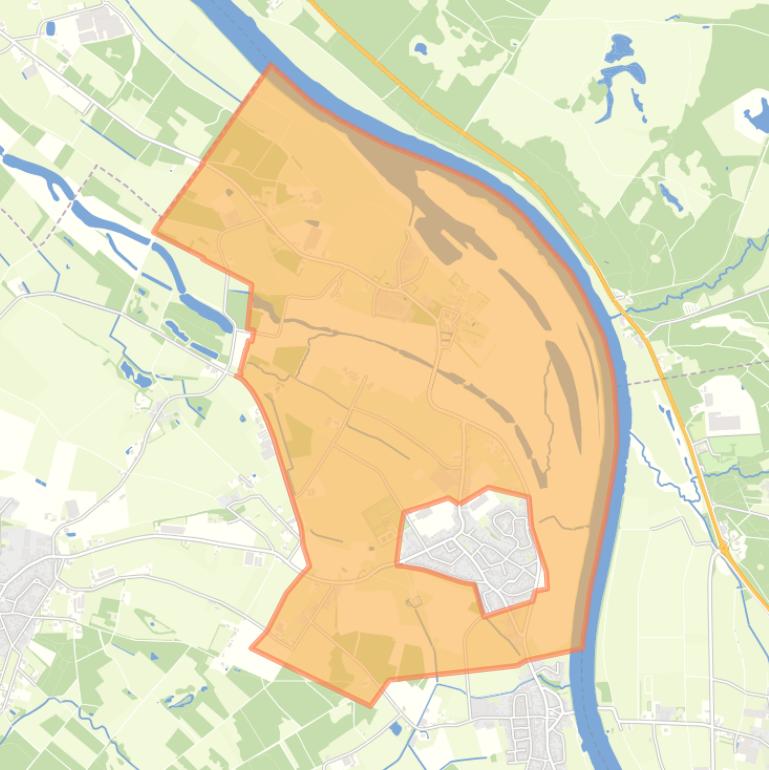 Kaart van de buurt Verspreide huizen Broekhuizenvorst.