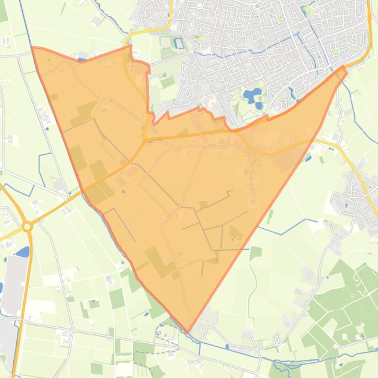 Kaart van de buurt Verspreide huizen Broekkant.