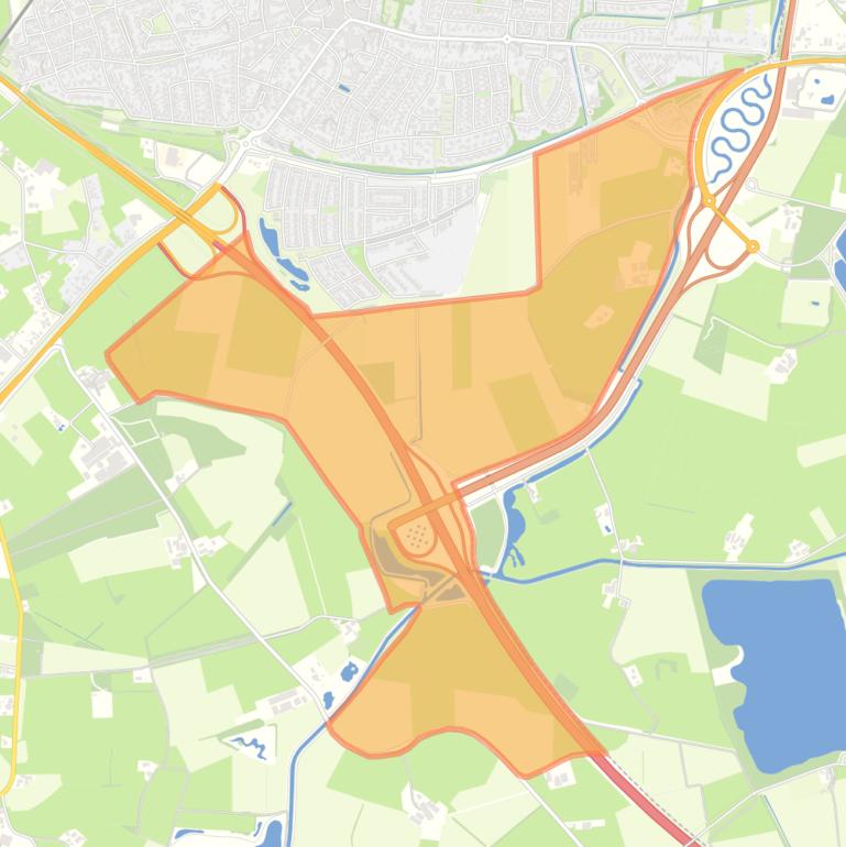 Kaart van de buurt Verspreide huizen Broeklanden.