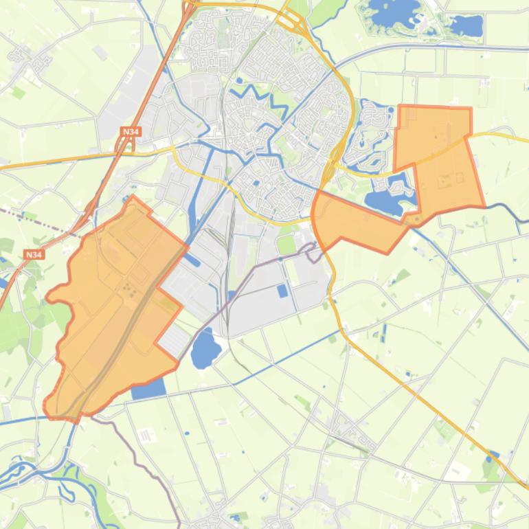 Kaart van de buurt Verspreide huizen Coevorden.