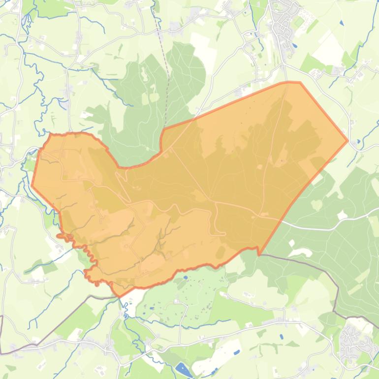 Kaart van de buurt Verspreide huizen Cottessen-Camerig.