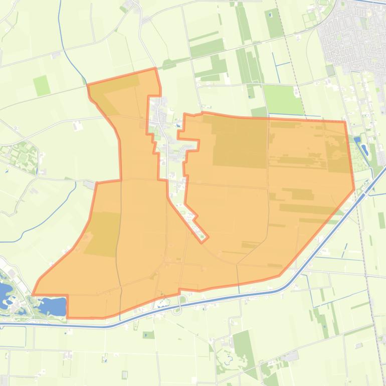 Kaart van de buurt Verspreide huizen Dalerveen.