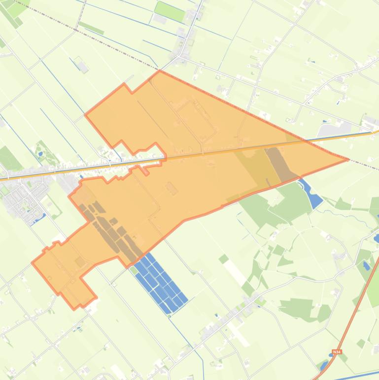 Kaart van de buurt Verspreide huizen De Krim.