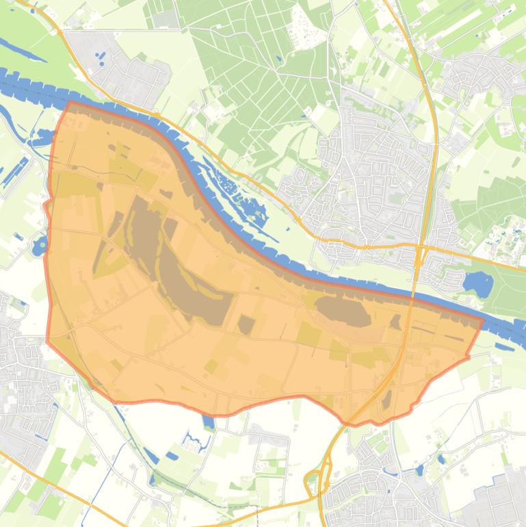 Kaart van de buurt Verspreide huizen De Mars en Marsdijk.