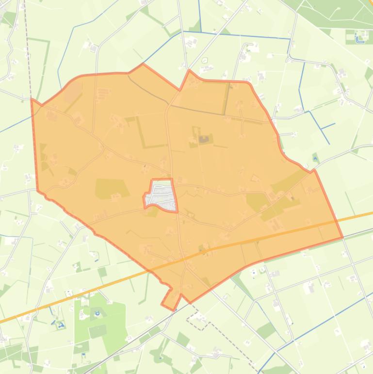 Kaart van de buurt Verspreide huizen Dijkerhoek.