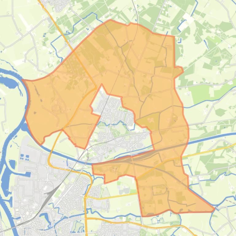 Kaart van de buurt Verspreide huizen Eefde.