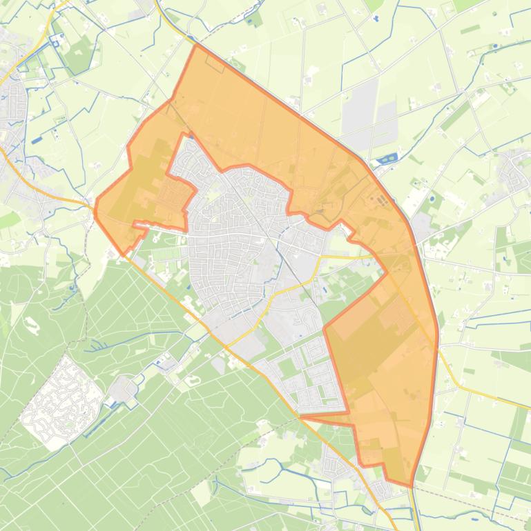 Kaart van de buurt Verspreide huizen Eerbeek.