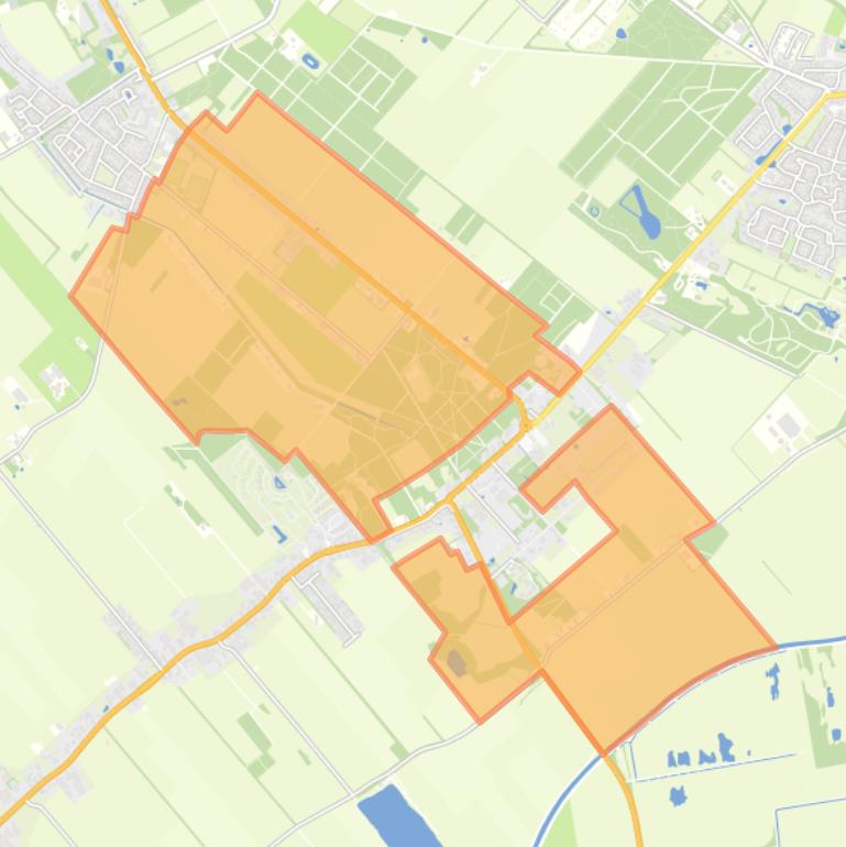 Kaart van de buurt Verspreide huizen Frederiksoord.