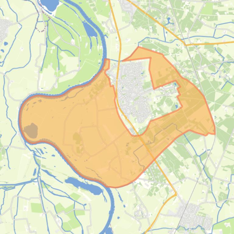 Kaart van de buurt Verspreide huizen Gorssel.