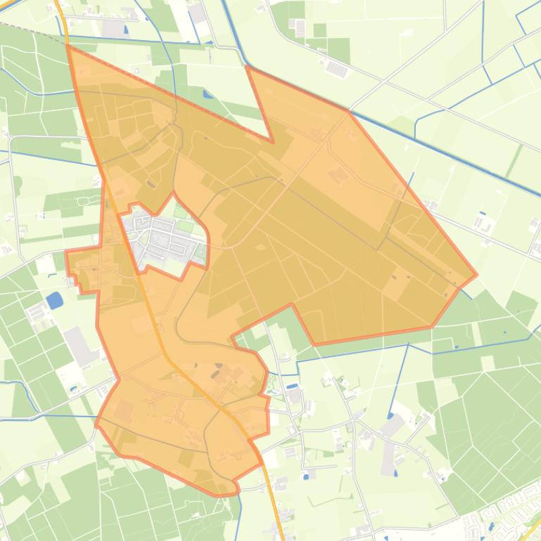 Kaart van de buurt Verspreide huizen Heibloem.