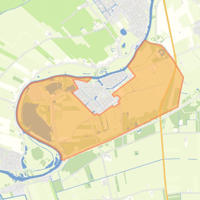 Kaart van de buurt Verspreide huizen Heukelum en Friezenwijk.