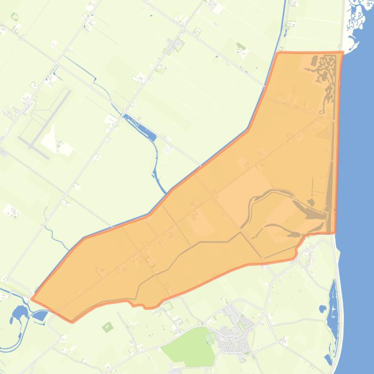 Kaart van de buurt Verspreide huizen in de polder Het Noorden.