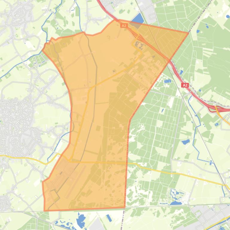 Kaart van de buurt Verspreide huizen in het Oosten.